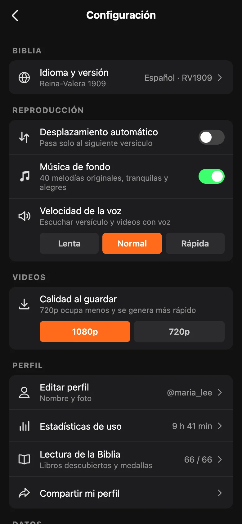 Configuración