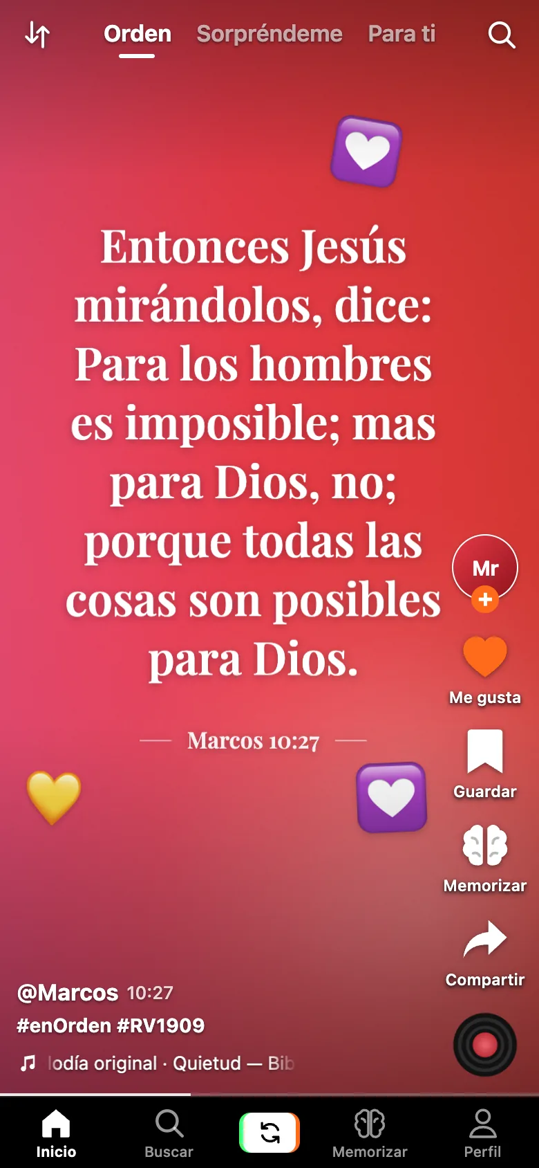 Marcos 10:27